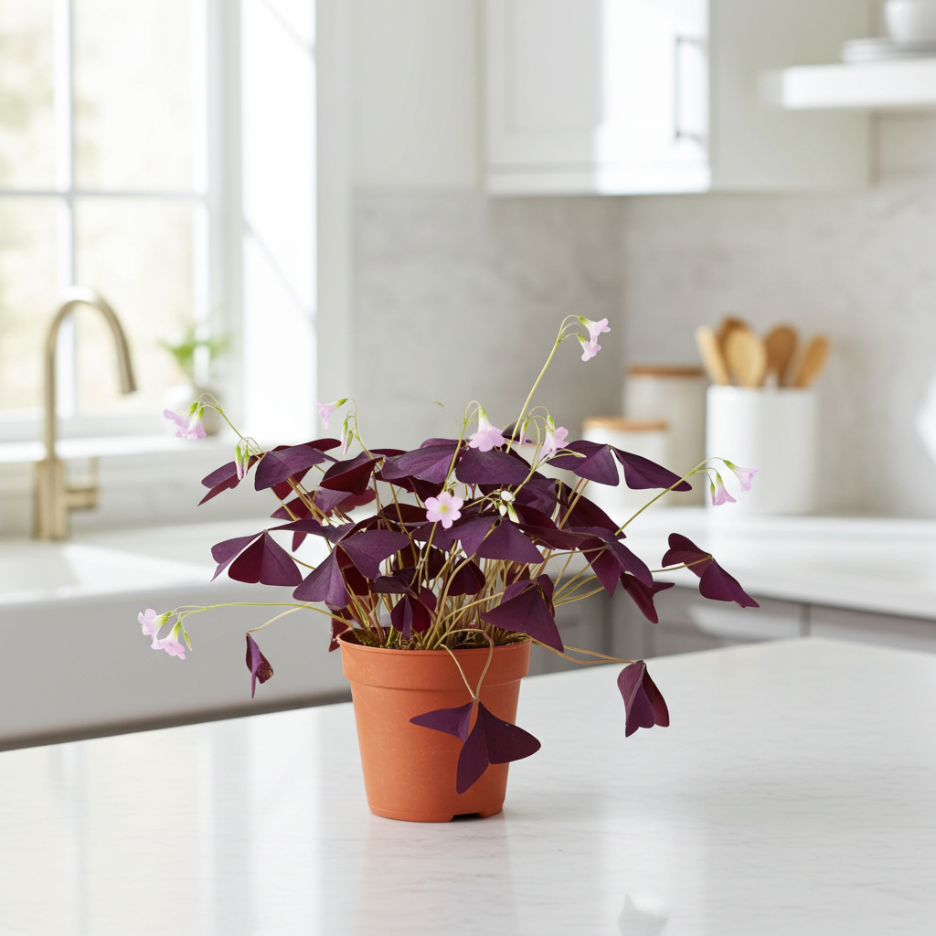 trébol morado interior