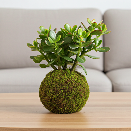 kokedama planta jade