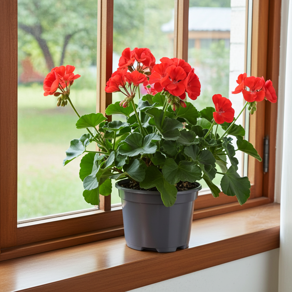 flor geranio natural