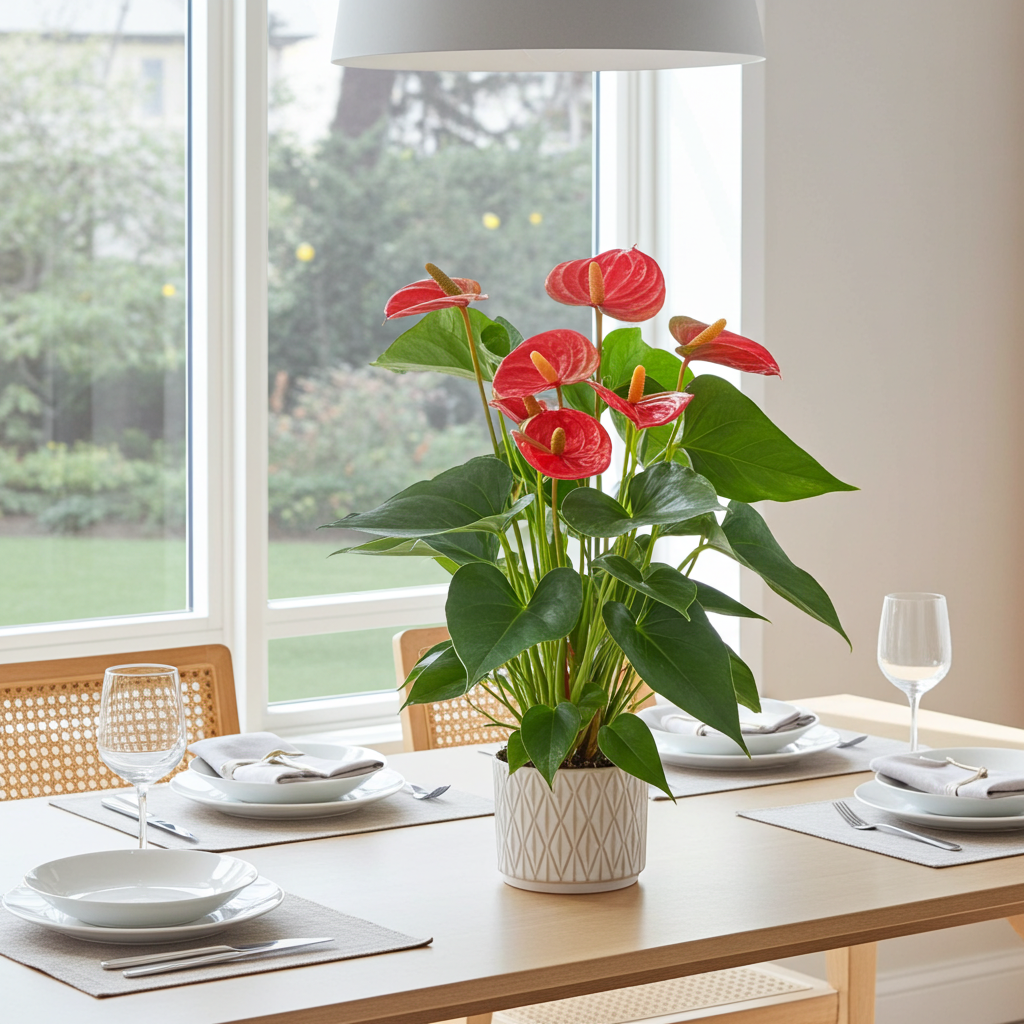 anturio rojo comedor