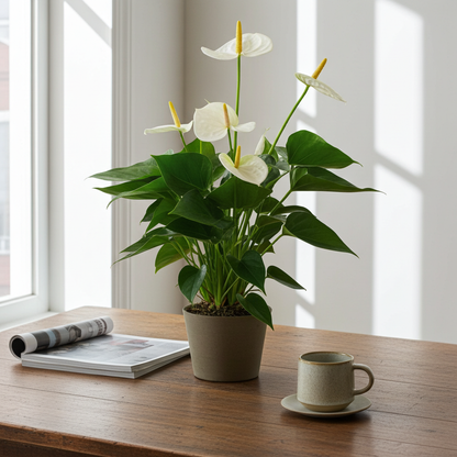 planta anturio blanco