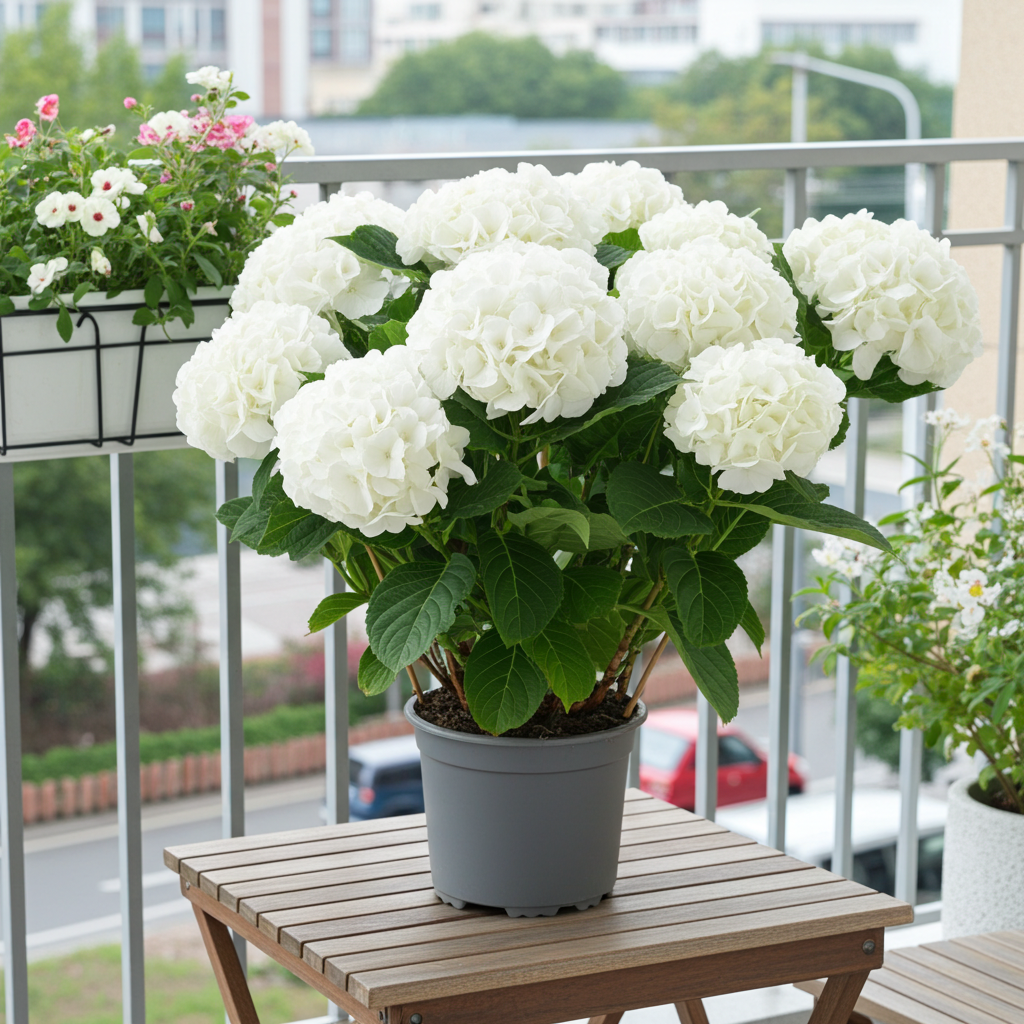 hydrangea blanca