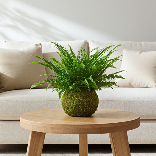 kokedama helecho