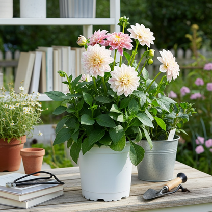 planta dahlia flor natural