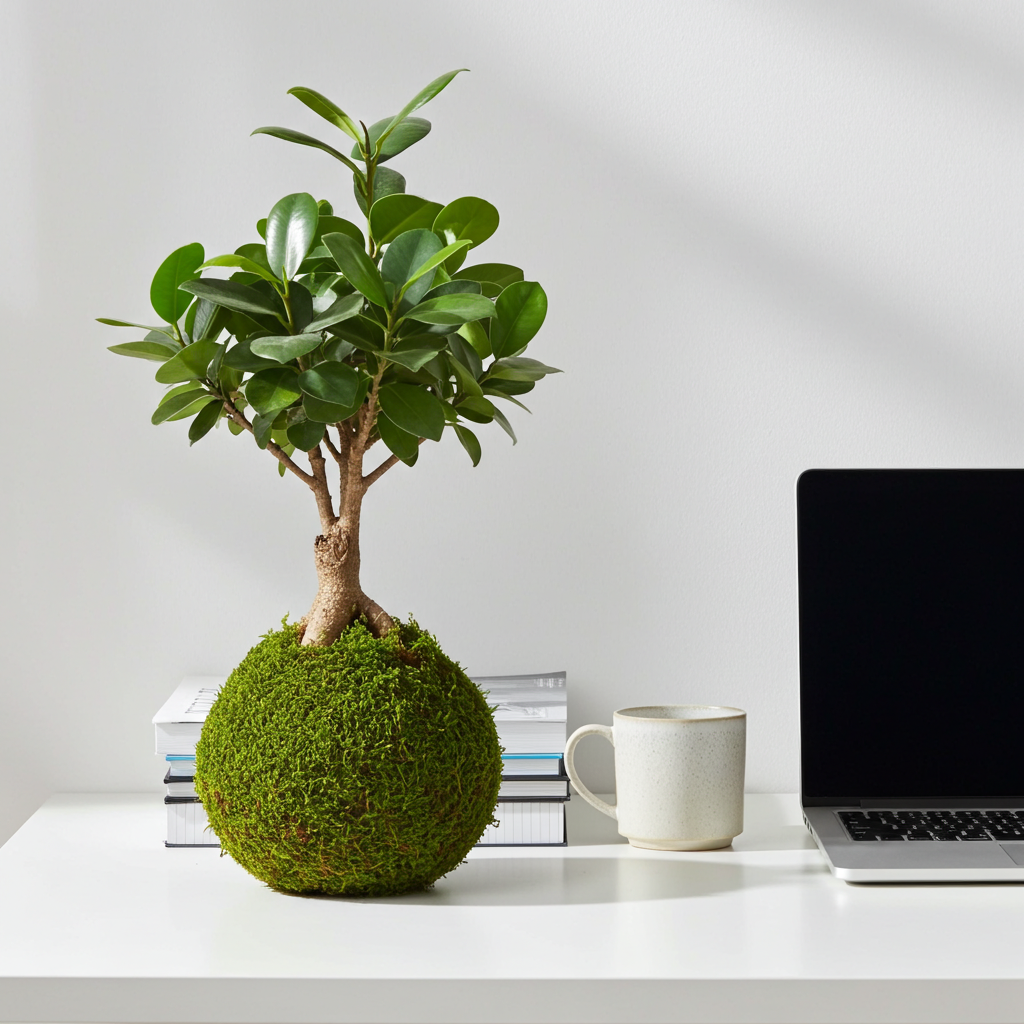 kokedama planta ginseng