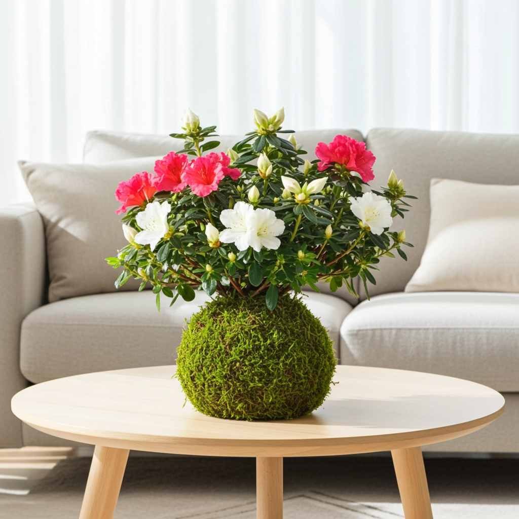 kokedama planta azalea