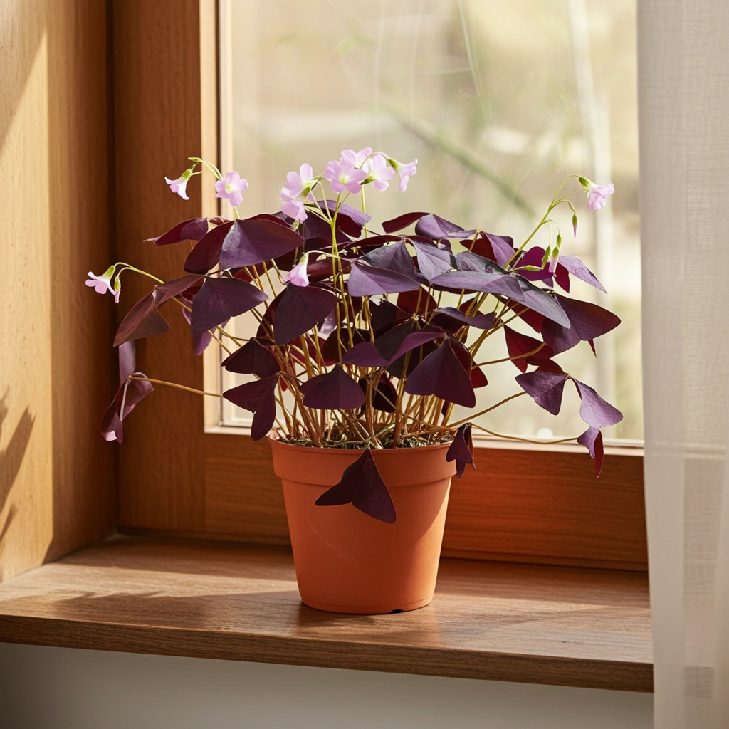 trébol color morado vivo