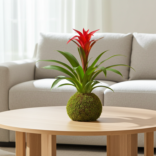 kokedama guzmania