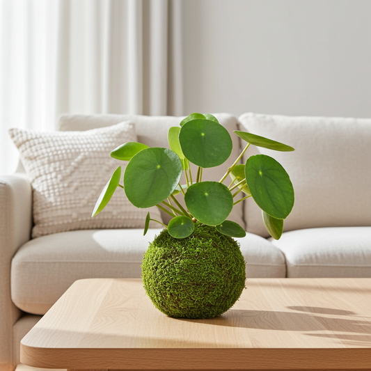 kokedama pilea