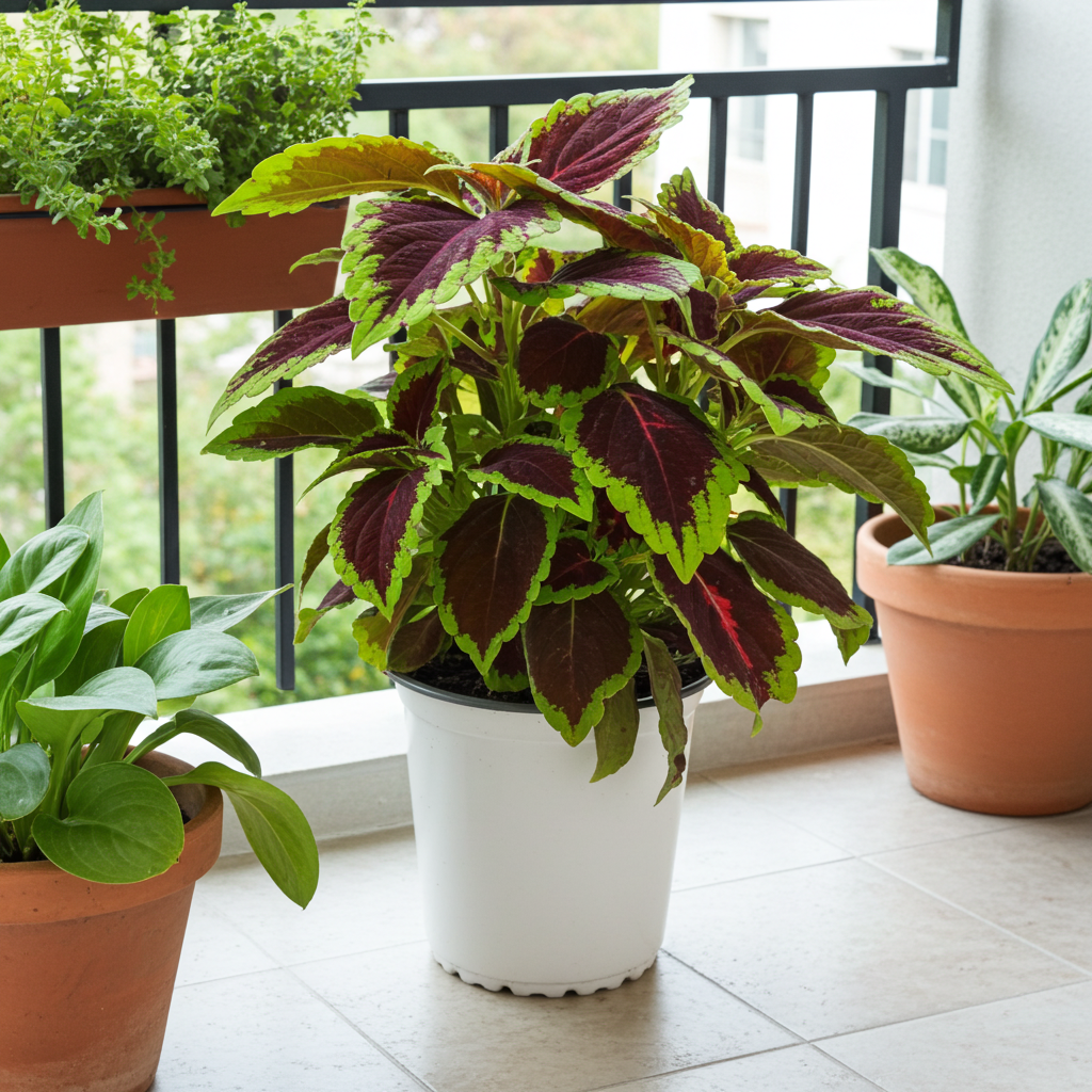 planta de coleo en maceta