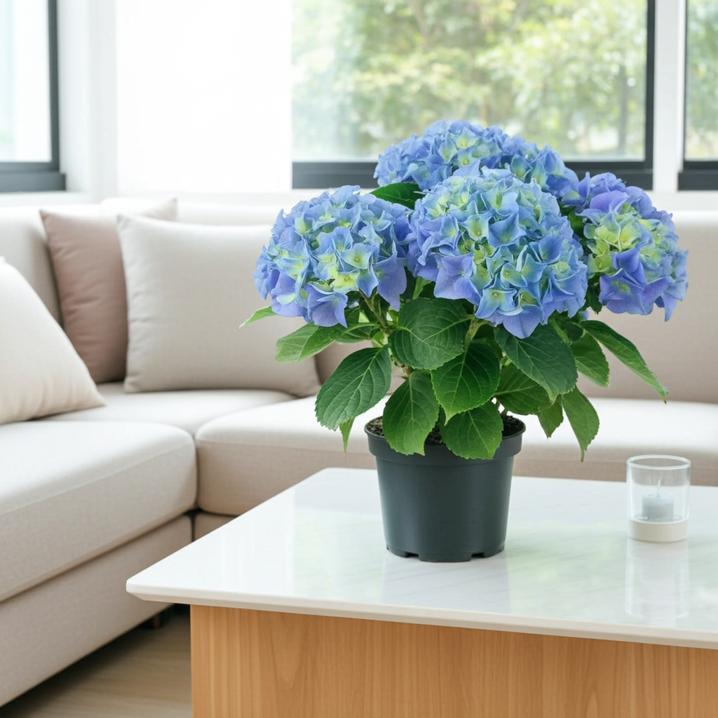 hortensia azul