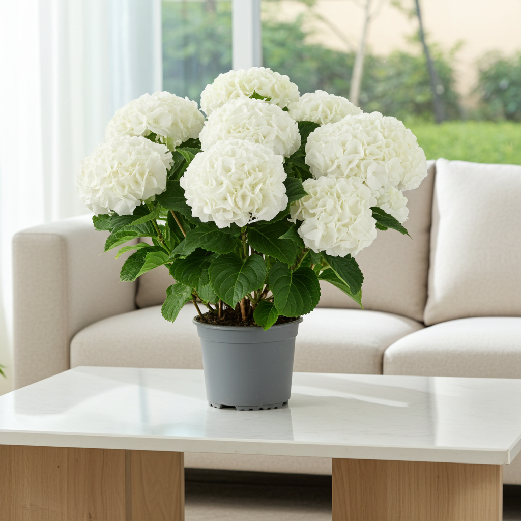 hortensia blanca