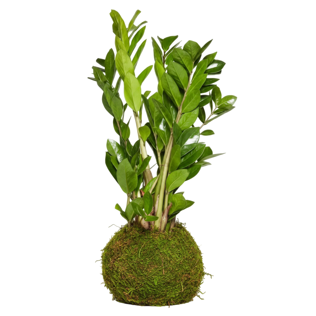 kokedama zamioculcas