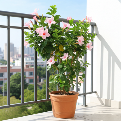dipladenia flores rosa