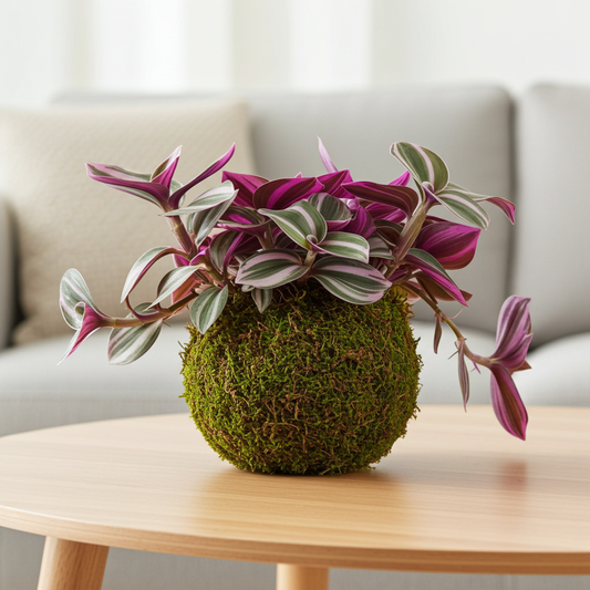 kokedama tradescantia nanouk
