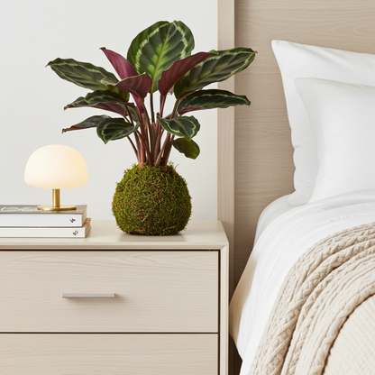 kokedama de calatea medallion