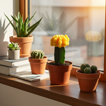 cactus injertado amarillo