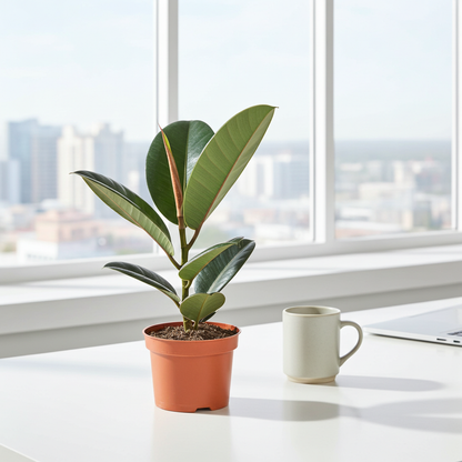 planta natural ficus elastica