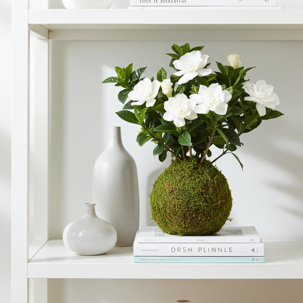 kokedama gardenia jasminoides