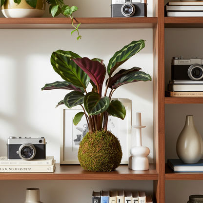 kokedama de calathea medallion