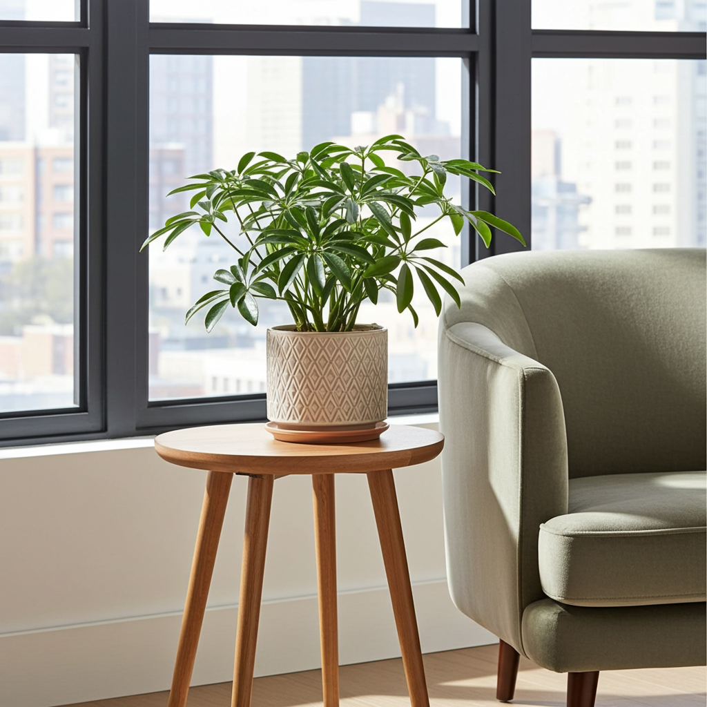 schefflera  planta viva