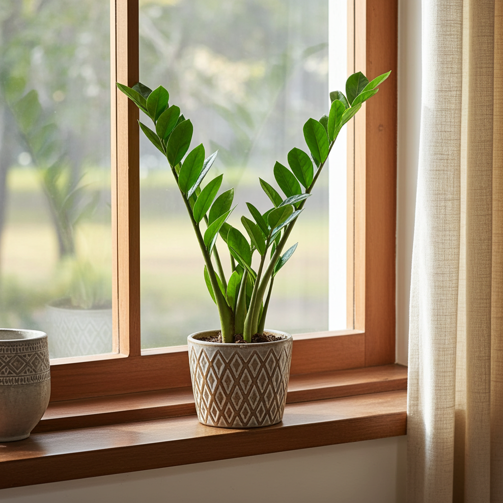 planta interior zamioculcas