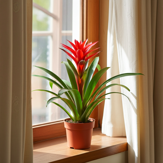 guzmania roja natural