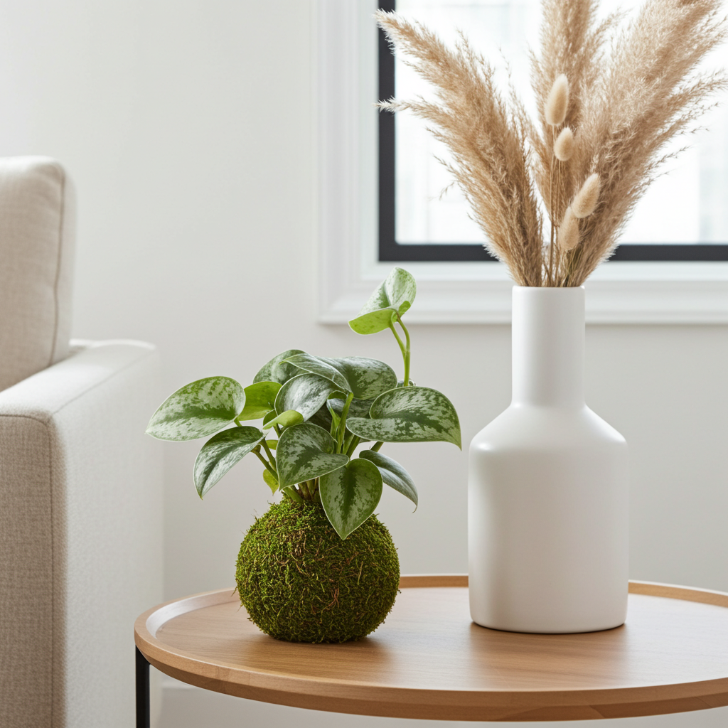 scindapsus kokedama