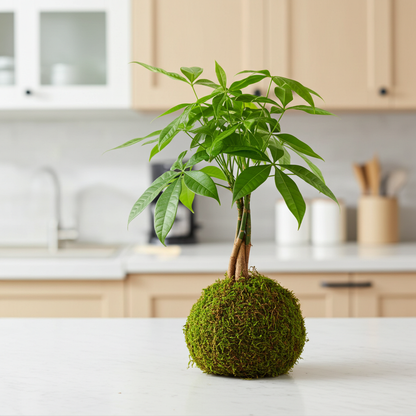 kokedama pachira natural