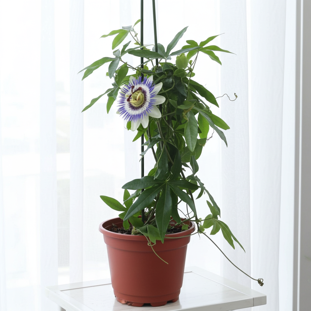 planta flor pasión passiflora