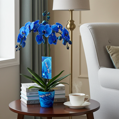 orquidea flor azul