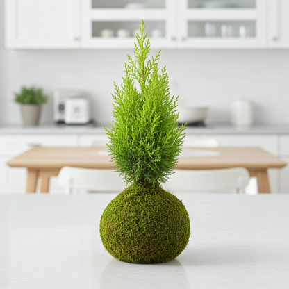 kokedama golden crest 