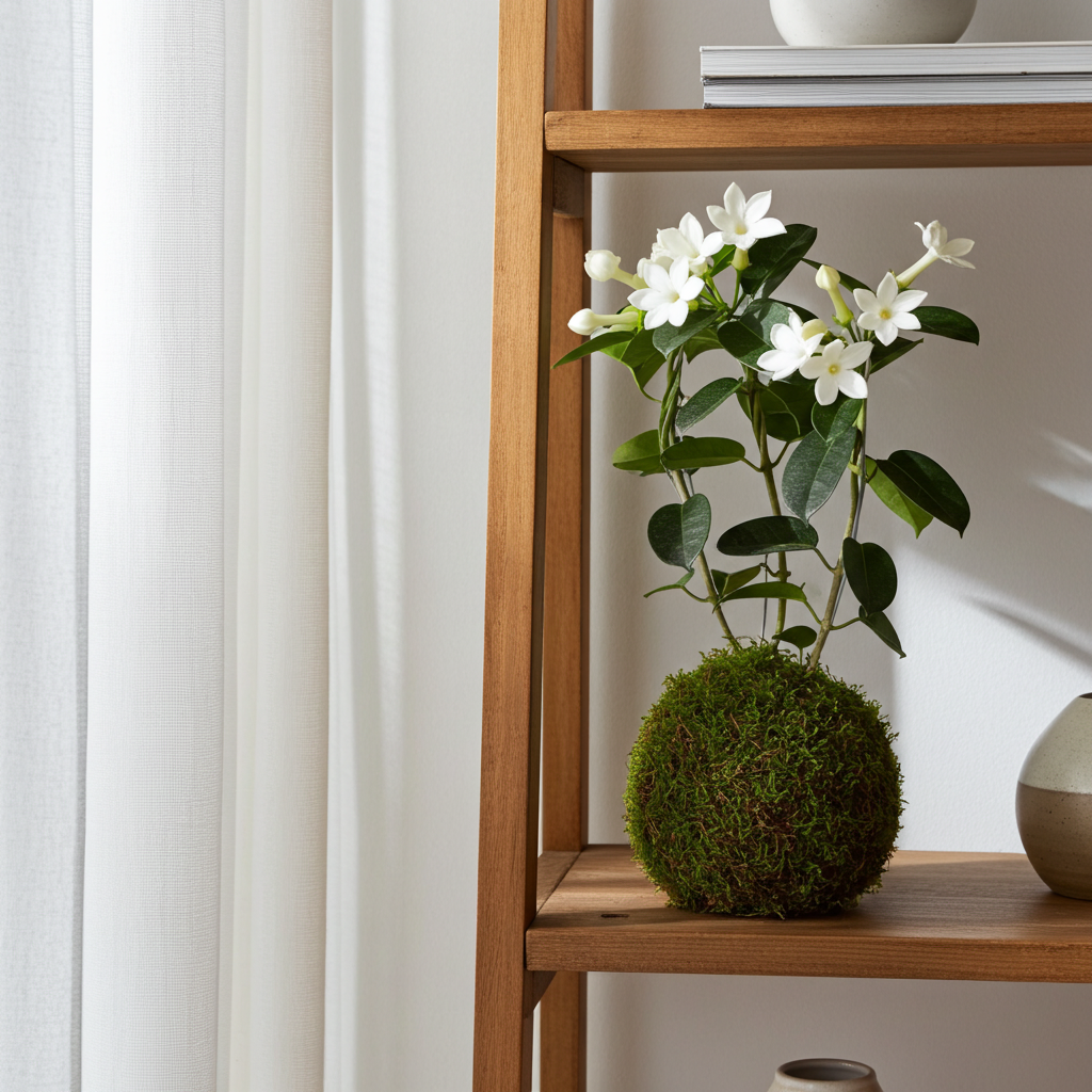 kokedama stephanotis floribunda