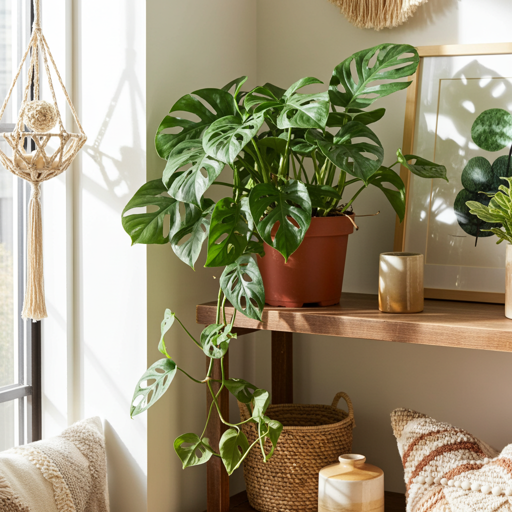 monstera adansonii colgante