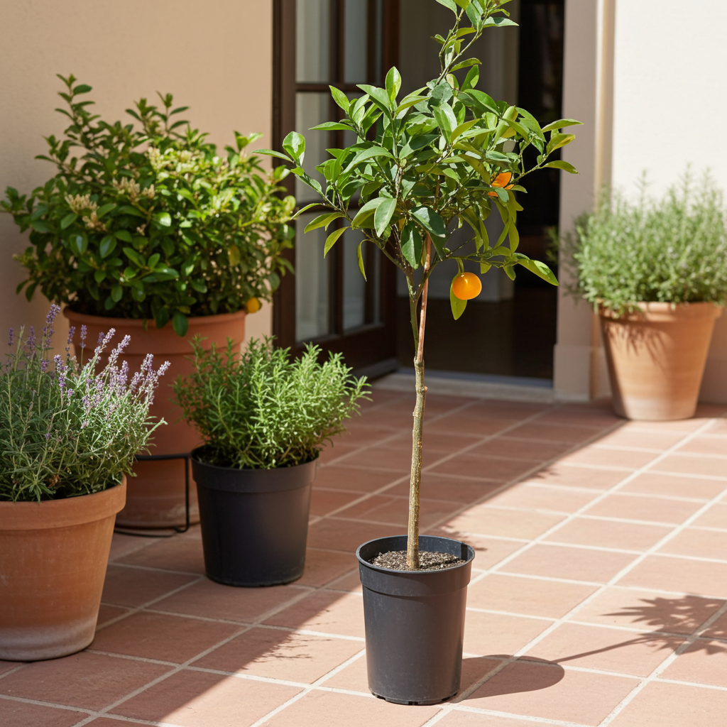 mandarino arbol frutas