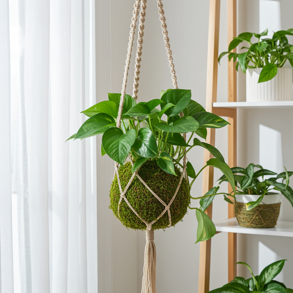kokedama pothos