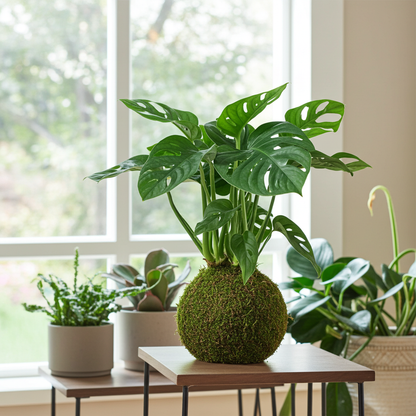kokedama monster adansonii natural