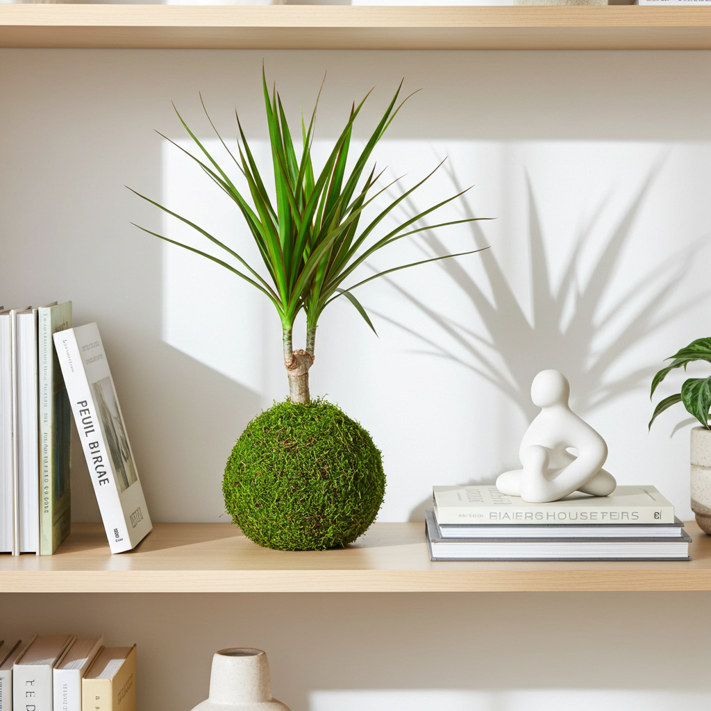 kokedama dracaena marginata