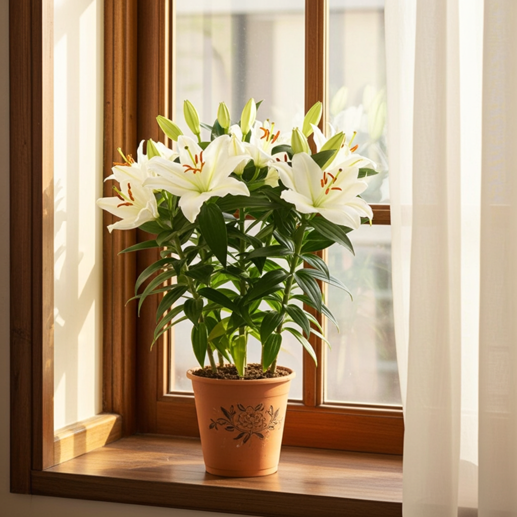 lirio planta natural