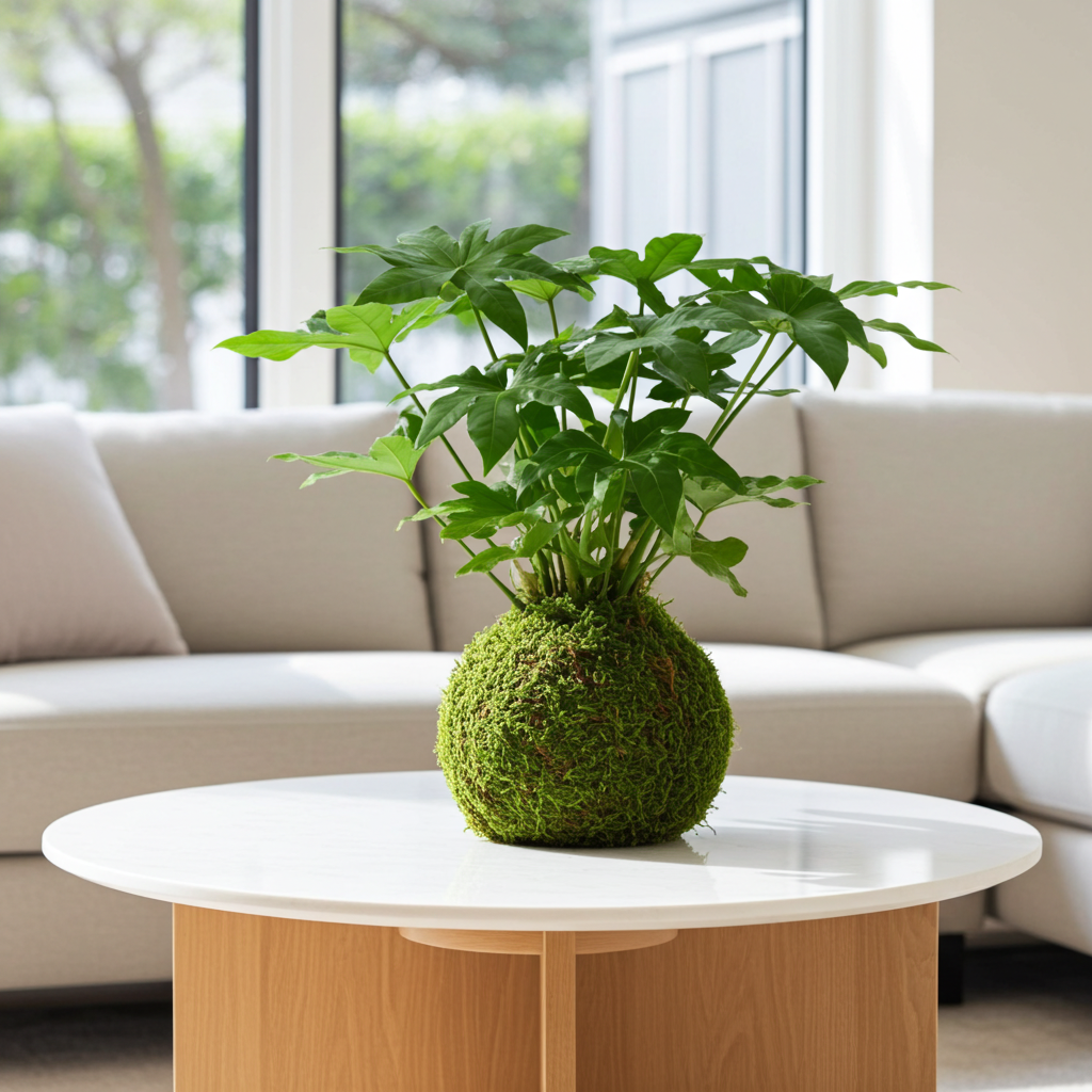kokedama fatsia japonica