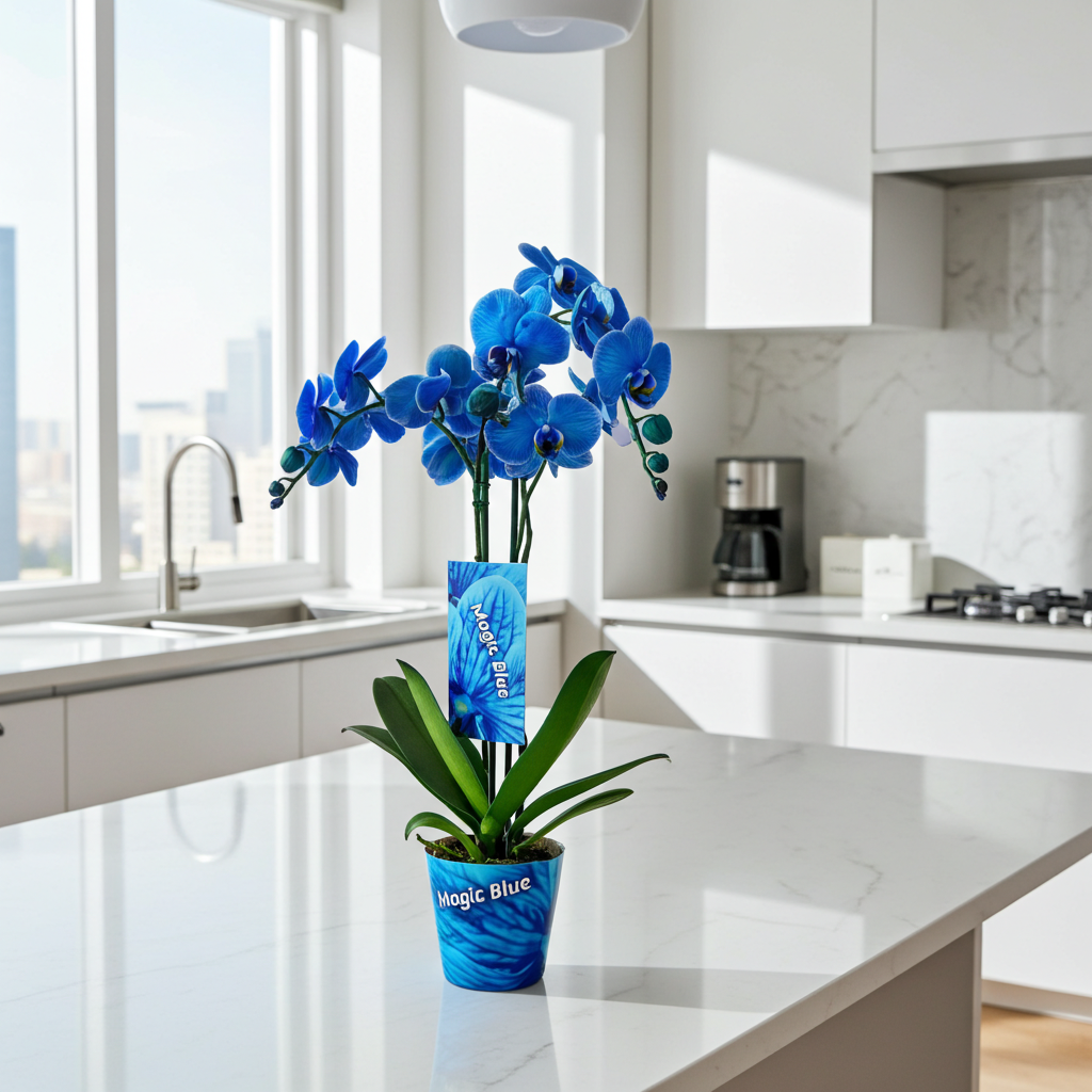 orquidea alevilla azul