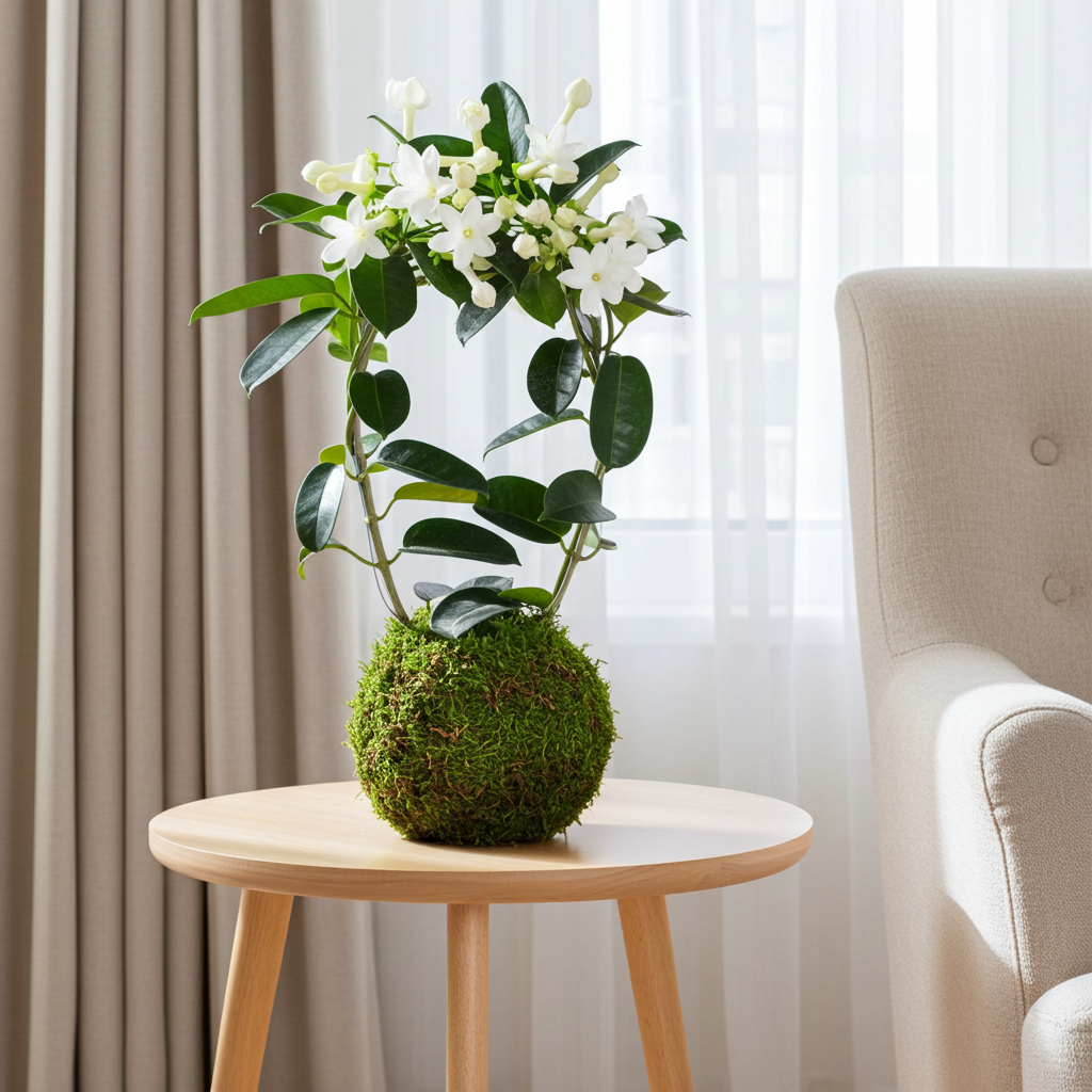 kokedama jazmin madagascar
