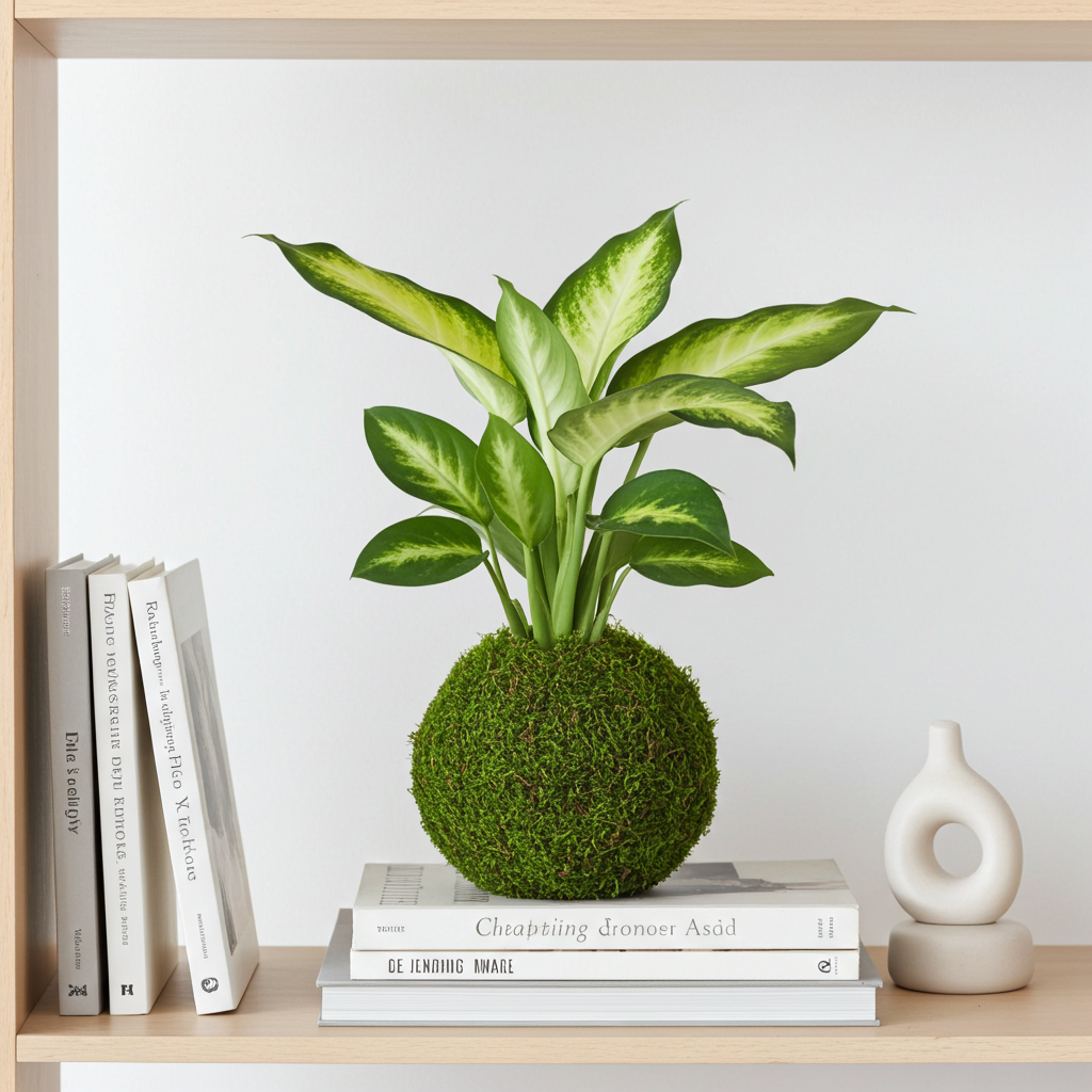 dieffenbachia kokedama