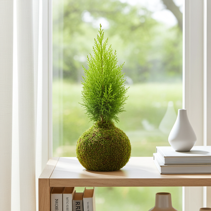 kokedama cipres limon