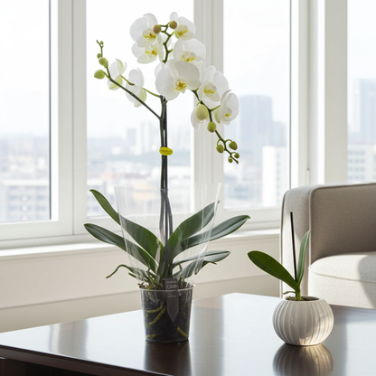 orquidea flores blancas